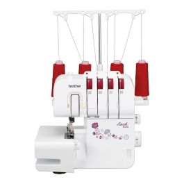 Brother M343D Overlock de 2 Agujas, Brazo Libre, Iluminación LED, Diferencial Ajustable, Roscado Simplificado y Cuchilla Retráctil