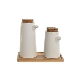 Aceitera Basicos DKD Home Decor Blanco Natural 12 x 18 x 20.6 cm Set de 3 Precio: 16.50000044. SKU: B1GJZB24BV