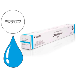 Canon cartucho de toner cian 8525B002 C-EXV 49 para Imagerunner Advance C 3300 Series/IR-C 3320 Precio: 105.50000043. SKU: S8403067