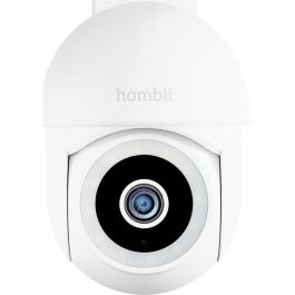 Hombli Cámara de Seguridad Inteligente Inalámbrica con Batería, 1080p, Visión Nocturna, Detección de Movimiento, Audio de 2 Vías, Blanca