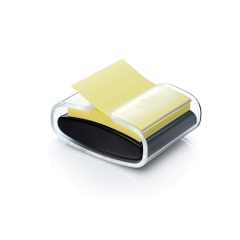 Post-it Soporte Bloc Notas Adhesivas Quita y Pon Super Sticky Z Notes Negro 76x76 mm