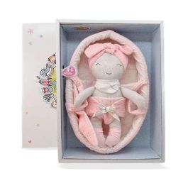Muñecas primera bb. infancia capazo rosa ref: 11302-24 28 cm Muñecas primera bb. infancia capazo rosa ref: 11302-24 28 cm