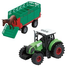 Tachan Set Granja 19 Pzas T01047 con Tractor a Fricción con Luz y Sonido, Animales y Figuras