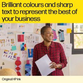 HP 937 Cartucho de Tinta Original Cian para Impresión Profesional, Colores Vibrantes y Texto Nítido