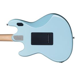 Sterling Guitarra Eléctrica StingRay SR30 HH M/R Tremolo Daphne Blue Inspirada Music Man Años 70 Clavijeros 4+2