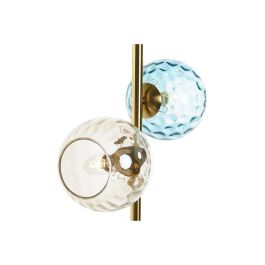 DKD Home Decor Lámpara de Sobremesa Glam Bowlas Dorado Multicolor Mármol Cristal Metal 2 Bombillas E14 40W 18x60x32 cm DKD Home Decor Lámpara de Sobremesa Glam Bowlas Dorado Multicolor Mármol Cristal Metal 2 Bombillas E14 40W 18x60x32 cm