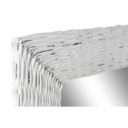 Espejo de pared DKD Home Decor Blanco Cottage Trenzado 87 x 4 x 147 cm Espejo de pared DKD Home Decor Blanco Cottage Trenzado 87 x 4 x 147 cm