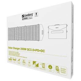 Sandberg Solar Charger 200W QC3.0+PD+DC Sandberg Solar Charger 200W QC3.0+PD+DC