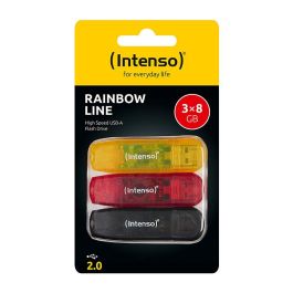 Intenso Rainbow Line Memoria USB 8GB, USB 2.0, Multicolor, Multipack x3 Precio: 35.78999952. SKU: B12SE7JL26