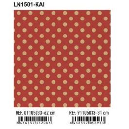 Papel De Regalo Bobina Basika 31 Cm X 80 M (2 Kg Aprox.) Lunares (Ln1501-Kai 31 Cm) Precio: 10.69000031. SKU: B134QTRH7M
