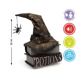 Decoración Libros Embrujados con Sombrero de Bruja y Araña 35 cm con Luz, Sonido y Movimiento para Halloween Decoración Libros Embrujados con Sombrero de Bruja y Araña 35 cm con Luz, Sonido y Movimiento para Halloween Precio: 25.69000005. SKU: B14YR358SL
