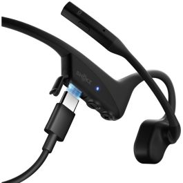 Shokz OpenComm2 UC C120-AA-BK Auriculares Inalámbricos con USB-A Bluetooth Conducción Ósea para Oficina/Centro de Llamadas