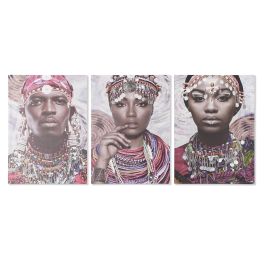 DKD Home Decor Cuadro Decorativo Colonial de Pared, Estilo Africano, Multicolor, en Lienzo y Mdf - Set de 3 Unidades, 70 x 50 x 1.8 cm Precio: 13.4673. SKU: B1CWBM7XWJ