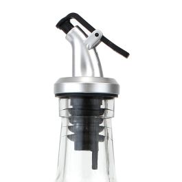 Inde Aceitera de Vidrio 750 ml con Tapón ABS La Mediterránea - Botella de Aceite para Cocina (24 Unidades)