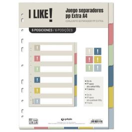 Grafoplás Separadores A4 6 Posiciones 11 Taladros PP Opaco Extra - Colores I Like Precio: 2.59000016. SKU: B18MW9W5QH