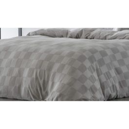 Funda Nórdica Naturals ELBA Gris claro Cama de 90 (150 x 220 cm)