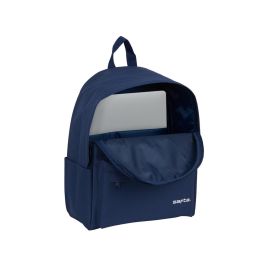 Cartera Escolar Safta Day Pack Ordenador 14,1-' Basic Azul Marino 310x160x400 mm