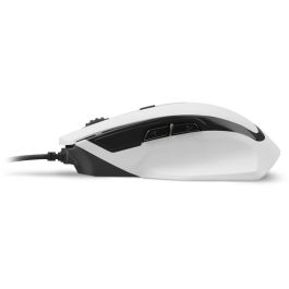 Sharkoon Ratón Shark Force II Óptico 6 Botones 4.200 DPI Blanco