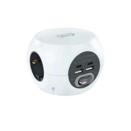 Nanocable 10.37.0001 Regleta 3 Tomas de Corriente, 4 Puertos USB (2x USB-A, 2x USB-C), Interruptor, Cable 1.4m Blanco Precio: 18.49999976. SKU: S0230822