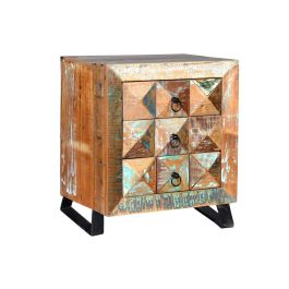 Giner y Colomer Mesita Madera Reciclada Multicolor 3 Cajones Precio: 338.7879. SKU: B19C42MGD6