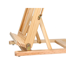 Liderpapel Caballete de sobremesa para pintor de madera FSC, 80x27,5x30 cm