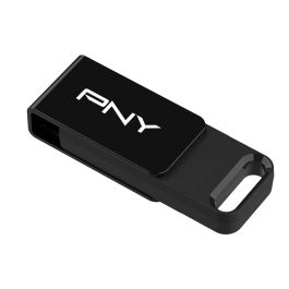 PNY Elite Unidad Flash USB 64 GB Tipo C, USB 3.2 Gen 1 (3.1 Gen 1), Velocidad Lectura 120 MB/s, Negro