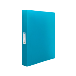 Liderpapel Carpeta de Anillas 4 Anillas 25 mm Polipropileno DIN A4 Celeste Opaco