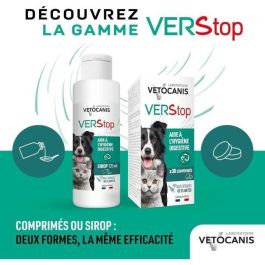 VETOCANIS Jarabe contra gusanos - 125 ml - Para perros y gatos VETOCANIS Jarabe contra gusanos - 125 ml - Para perros y gatos