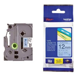 Cinta De Rotular Brother Laminada 8M 12Mm Negro Sobre Azul Precio: 16.50000044. SKU: B16WJX3QWX