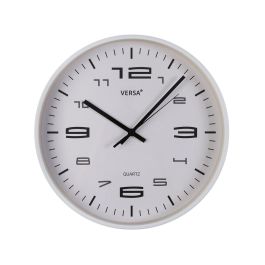 Reloj de Pared Versa Blanco Plástico 30 x 30 x 4 cm