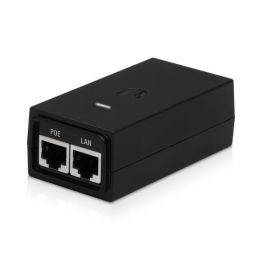 Ubiquiti 24VDC, 12W, 0.5A RJ-45 PoE Adapter con Protección ESD y Compatibilidad airGateway