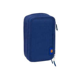 Plumier Triple F.C. Barcelona Azul marino 12,5 x 19,5 x 5,5 cm 37 Piezas