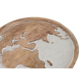 Bandeja Vaciabolsillos Colonial DKD Home Decor Marron Blanco 20.5 x 2.5 x 20.5 cm (4 Unidades) Precio: 32.99773092. SKU: B16CHDLPV7
