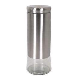 Quttin Tarro de Vidrio y Acero 2200 ml - Medidas 11.5 x 11.5 x 29 cm (12 Unidades) Quttin Tarro de Vidrio y Acero 2200 ml - Medidas 11.5 x 11.5 x 29 cm (12 Unidades)
