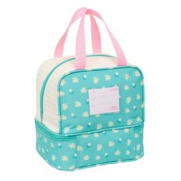 Portameriendas Peppa Pig Pretty flowers Amarillo Menta 20 x 20 x 15 cm
