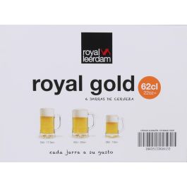 Royal Leerdam Set 6 Jarra Cerveza Royal Gold 62 cl