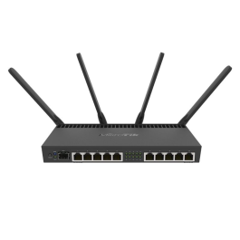 Mikrotik RB4011iGS+5HacQ2HnD-IN Router Inalámbrico Wi-Fi 5 Doble Banda (2.4/5 GHz) Gigabit Ethernet 1733Mbps Negro Precio: 244.50000036. SKU: B19YRGRZ3D
