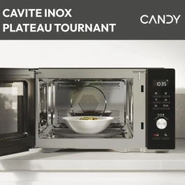 Candy CMCA29EDLB Microondas Combinado 29L MO: 1000W - Grill: 1000W - Cavidad Acero Inoxidable - Digital - Baja Temperatura