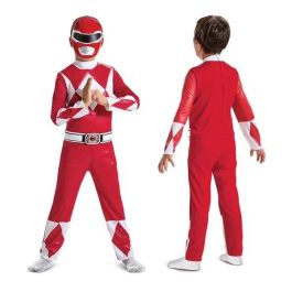 Disfraz hasbro power rangers mighty morphin rojo lujo t. 4-6 años Disfraz hasbro power rangers mighty morphin rojo lujo t. 4-6 años