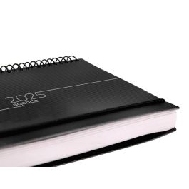 Agenda Espiral Liderpapel Olbia A5 2025 Dia Pagina Color Negro Papel 60 gr