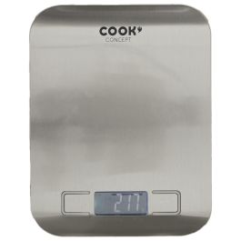 Cook Concept Balanza Digital Cocina 5 Kg Precisión 1 gr Pantalla LCD G/Oz/Lb/Ml