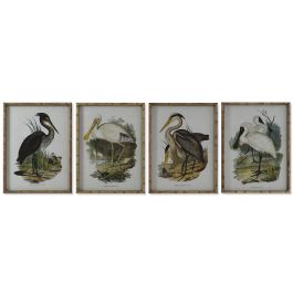 Cuadro DKD Home Decor Pájaros Oriental 45 x 3 x 60 cm (4 Unidades) Precio: 161.49999954. SKU: B13LKQNXZA