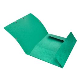 Carpeta Q-Connect Gomas Kf02168 Carton Simil-Prespan Solapas 320x243 mm Verde