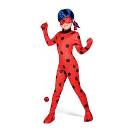 Disfraz infantil lady bug 12/14 años con peluca