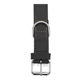 Gloria Collar Oasis 35 cm X 12 mm Negro Piel Nobuck Doble Capa Costura Reforzada
