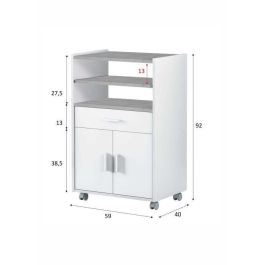 Mueble microondas 1cajón + 2puertas 59 x 40 x 92 cm tidy Mueble microondas 1cajón + 2puertas 59 x 40 x 92 cm tidy