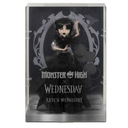 Mattel Muñeca Monster High Wednesday Vestido Raven para niñas de 5 años Mattel Muñeca Monster High Wednesday Vestido Raven para niñas de 5 años