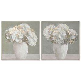 DKD Home Decor Cuadro Shabby Verde Menta Gris Lienzo PS 82.5 x 82.5 cm (2 Unidades) Precio: 113.58999993. SKU: B1DAJJS2ZG