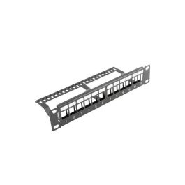 Lanberg PPKS-9112-B Panel de Supresión para Bastidor de 10 pulgadas (25,4 cm) - Accesorio de Rack de Metal Color Negro