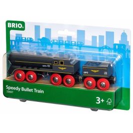 BRIO World 33697 Tren de alta velocidad - Locomotora manual para niños a partir de 3 años - Juguete clásico para niños y niñas
